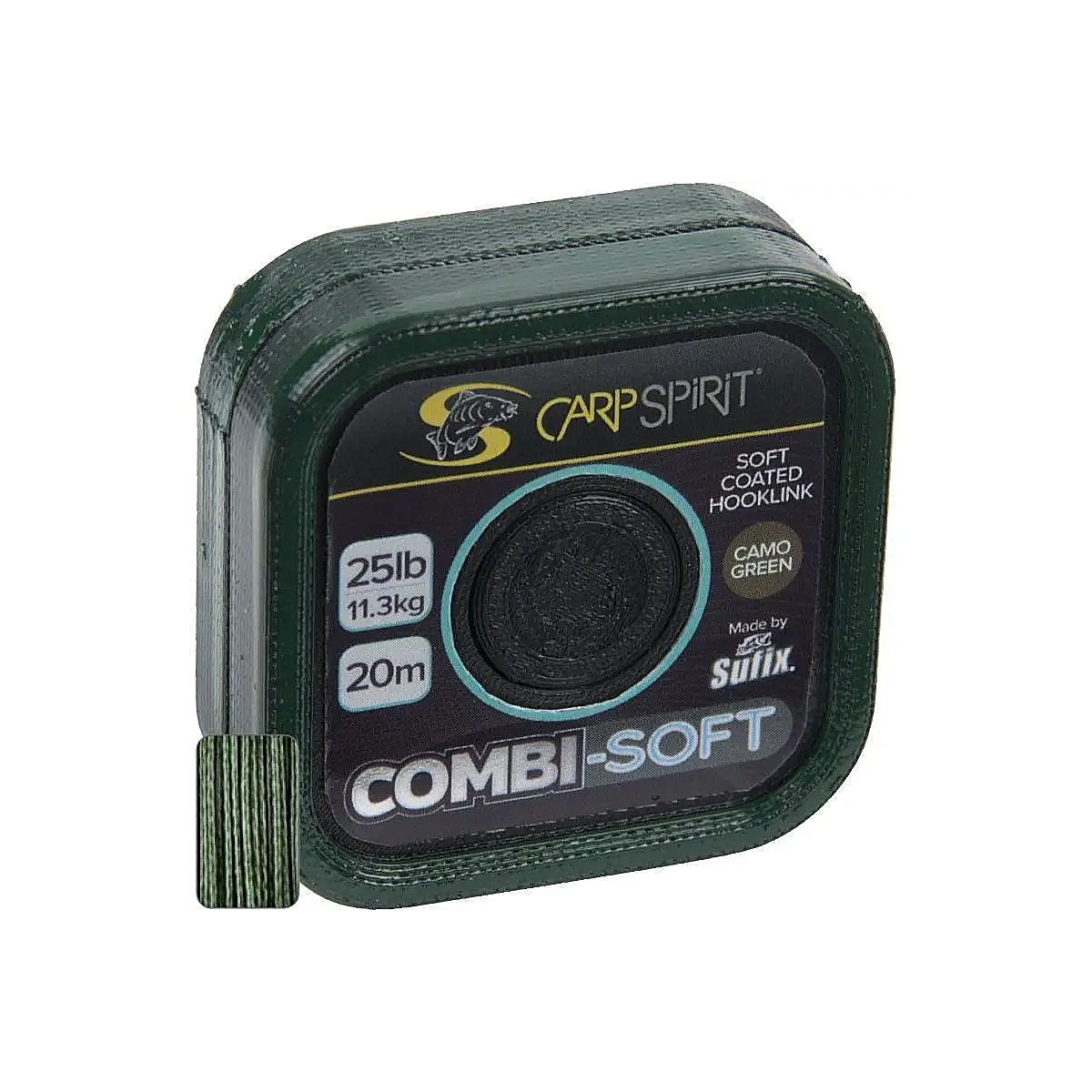 Повідцевий матеріал Carp Spirit Combi Soft Coated Braid Camo Green 20m 11.3kg 25lb #0.18