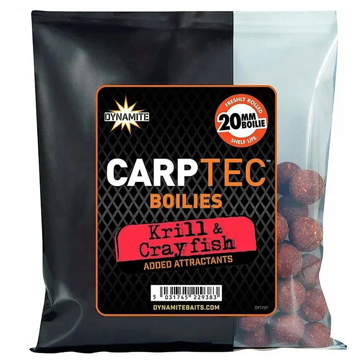 Бойлы Dynamite Baits Carp Tec Spicy Sausage 20mm 1kg фото 9