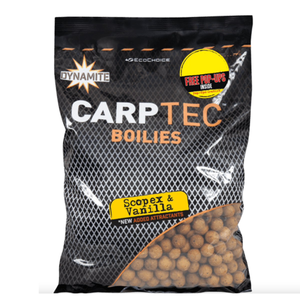 Бойли Dynamite Baits Carp-Tec Scopex & Vanilla 20mm Boilie 1.8kg