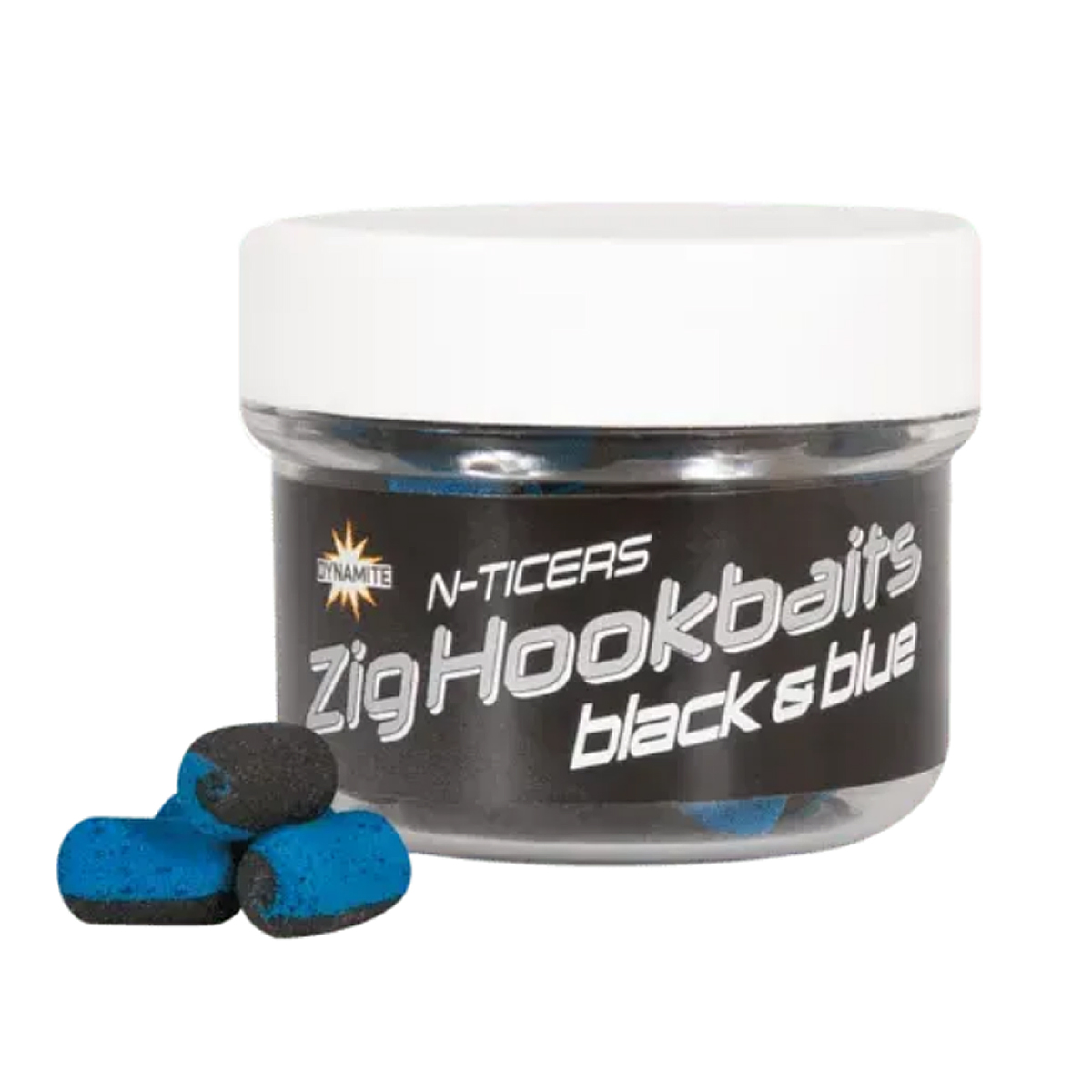 Пеллетс Dynamite Baits N-Ticers Zig Hookbaits Black & Blue 12х6 mm