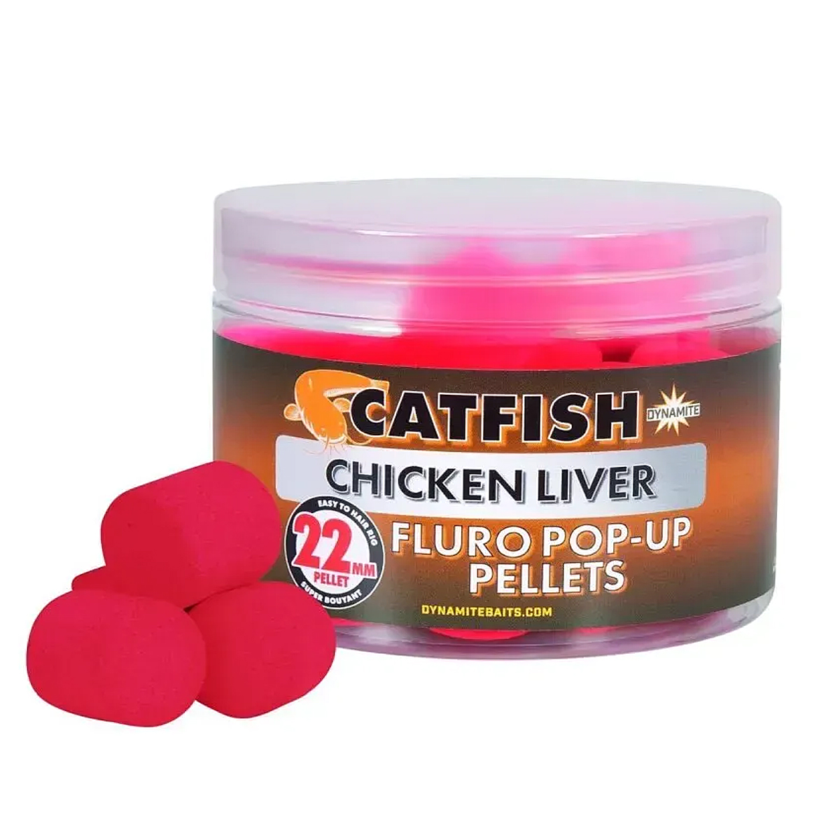 Пеллетс Dynamite Baits Catfish Chicken Liver Dissolver Hook Pellets 22mm