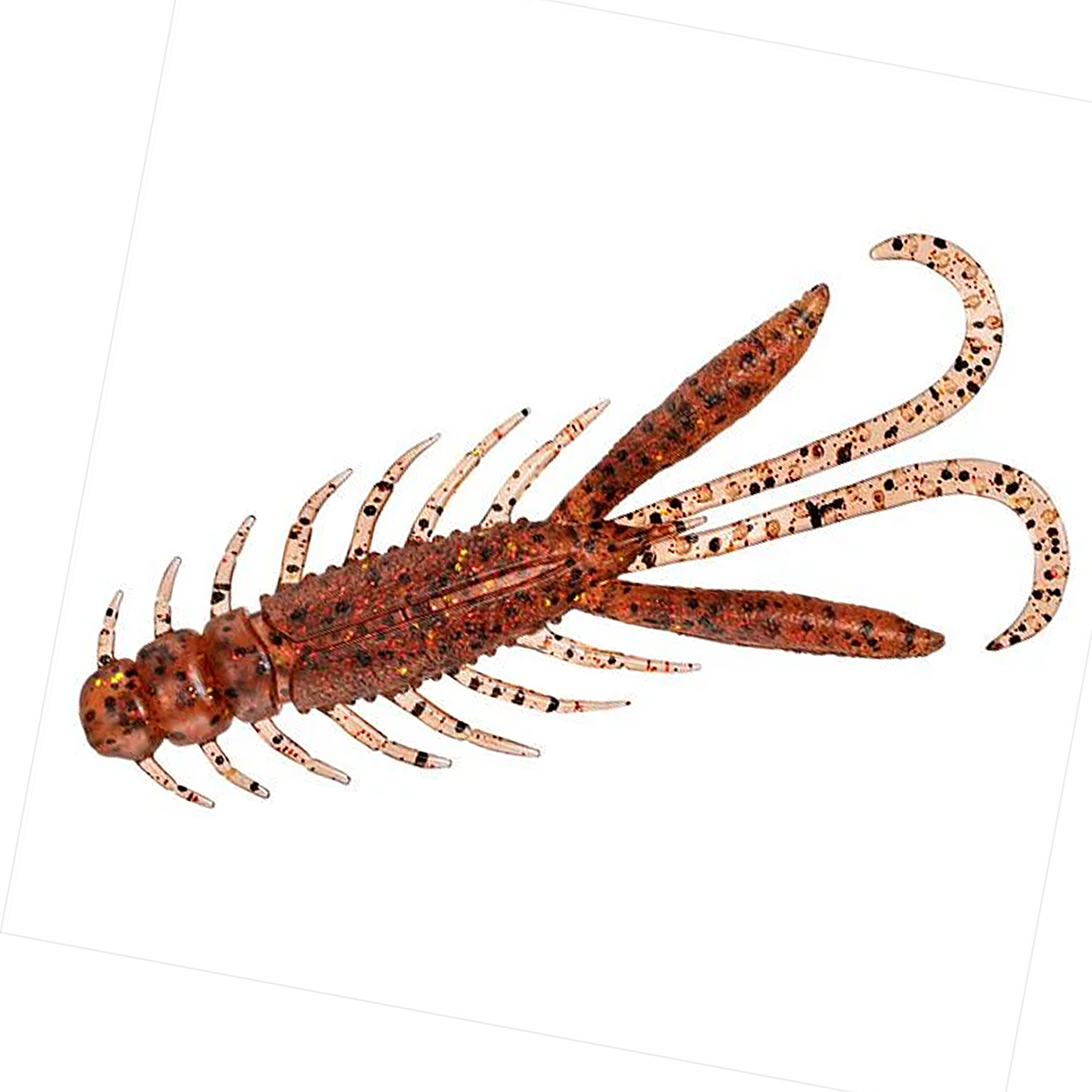 Силикон Daiwa Silver Wolf Urban Crawler 2.5" 64mm 8pcs #Ebi Miso Red Gold