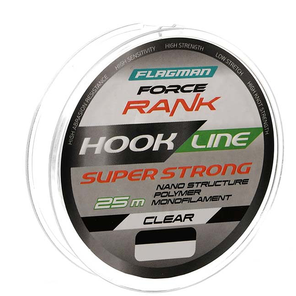 Леска Force Rank Hook Length 0.18mm 25m Clear