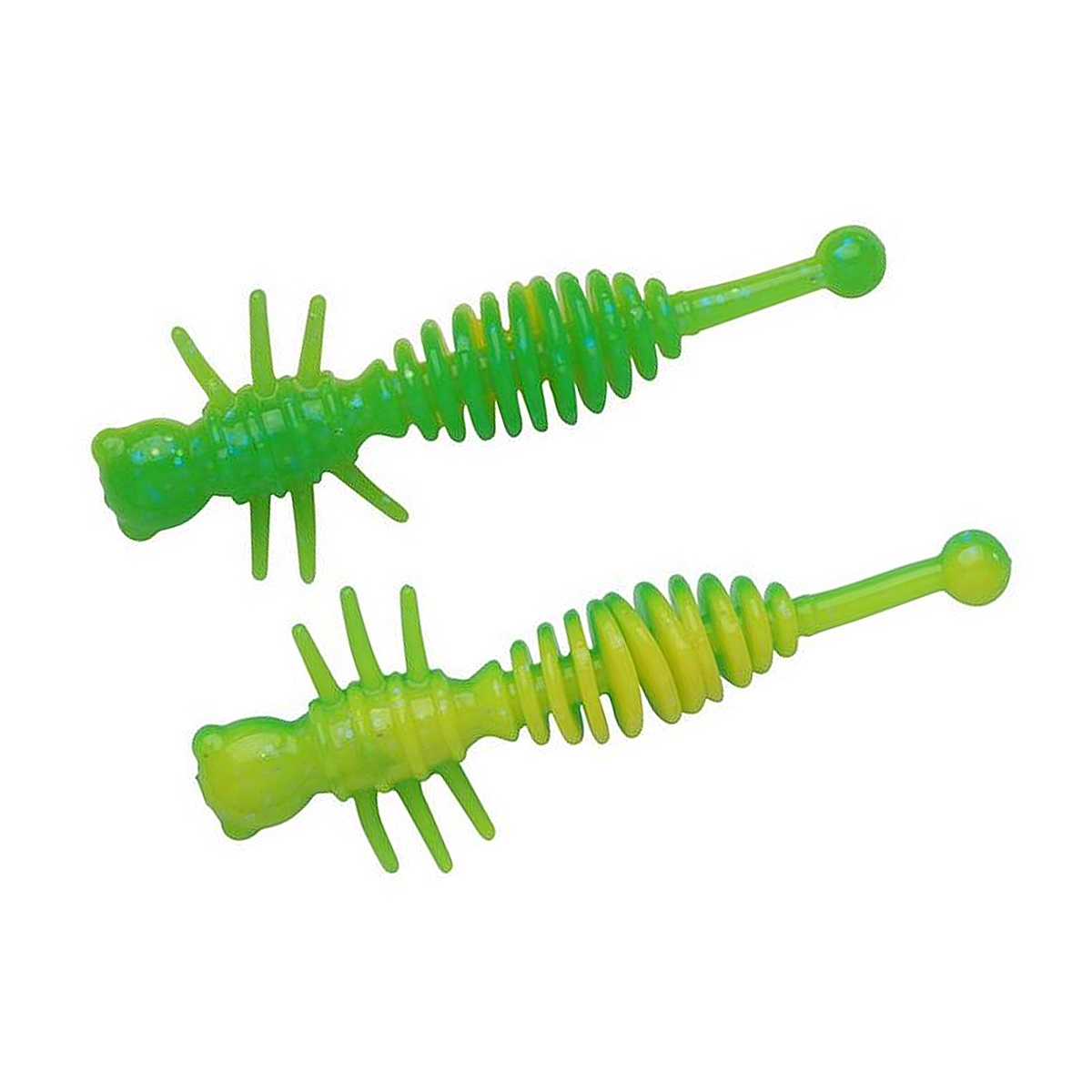 Cилікон Berkley PowerBait Power Larvae 55mm 10pcs #Sprng Grn/Snsn Ylw