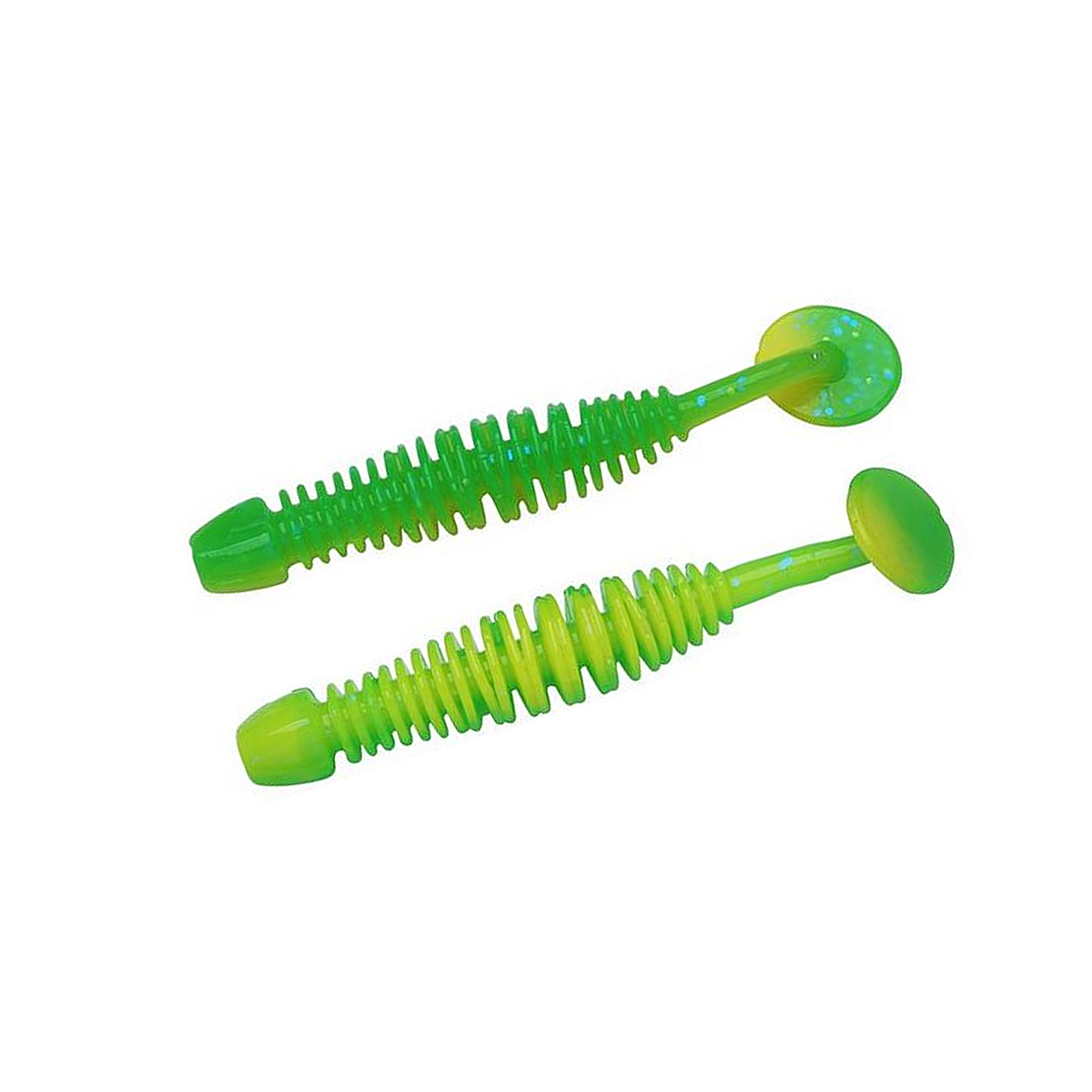 Cилікон Berkley PowerBait Power Leech 50mm 12pcs #Sprng Grn/Snsne Ylw
