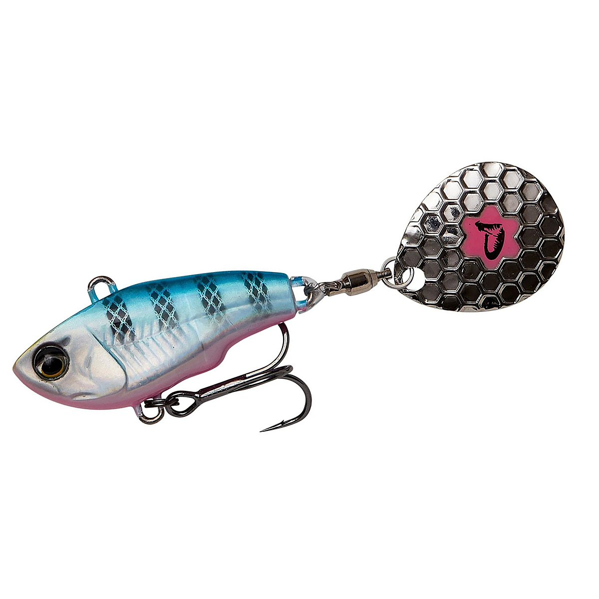Тейл-спінер Savage Gear Fat Tail Spin S 55mm 9g #Blue Silver Pink