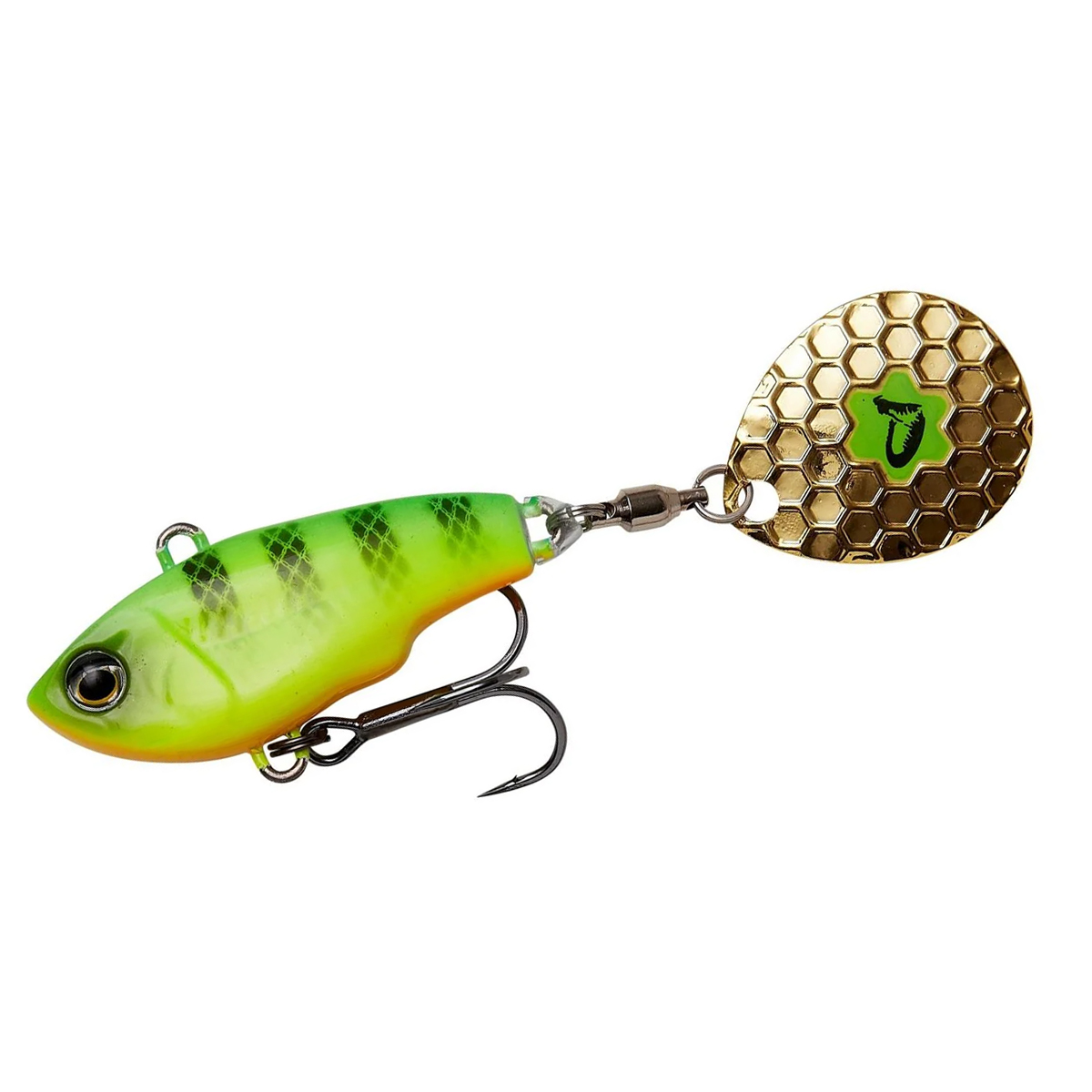 Тейл-спінер Savage Gear Fat Tail Spin S 65mm 16g #Firetiger