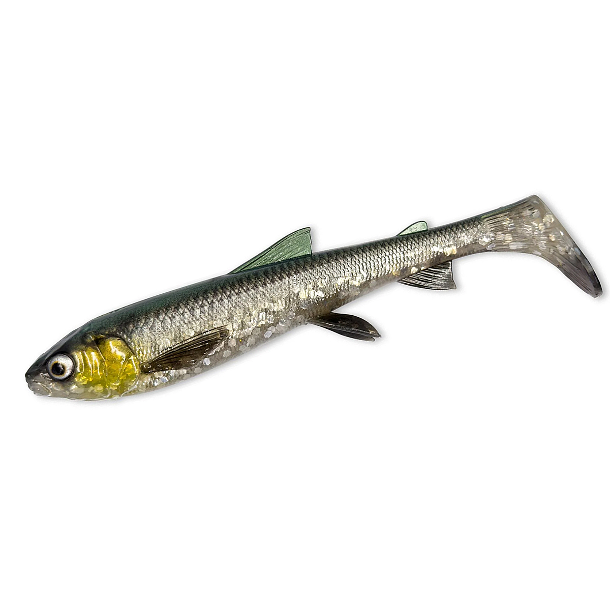 Силікон Savage Gear 3D Whitefish Shad 270mm 152g #Green Silver