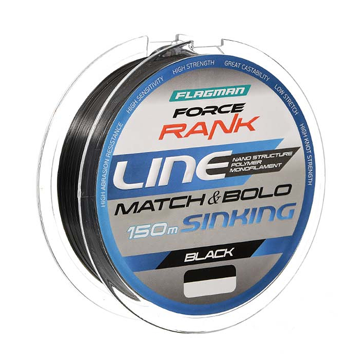 Леска Force Rank Bolo/Match Main Line 150m 0.18mm Black