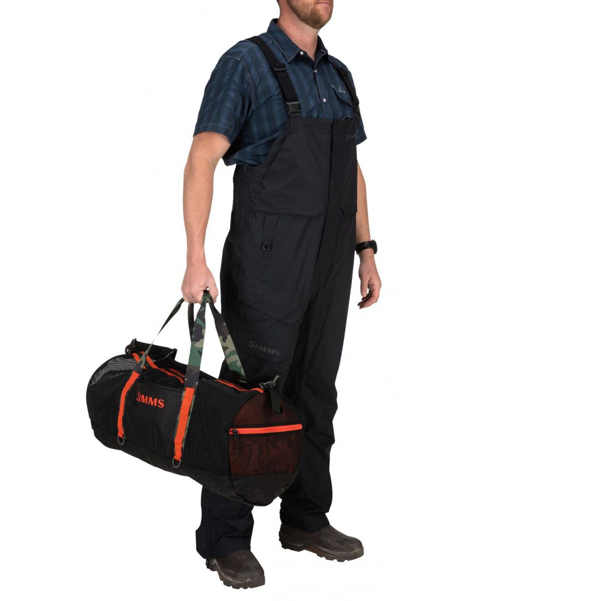 Сумка Simms Challenger Mesh Duffel - 60L Black фото 5