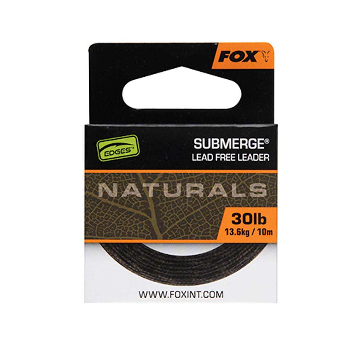 Лідкор Fox Edges Naturals Submerge Leader 10m 30lb/13.6kg