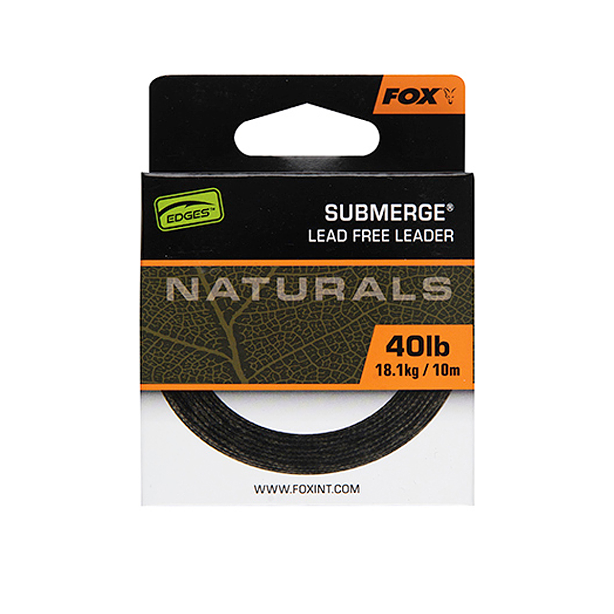 Лідкор Fox Edges Naturals Submerge Leader 10m 40lb/18.1kg