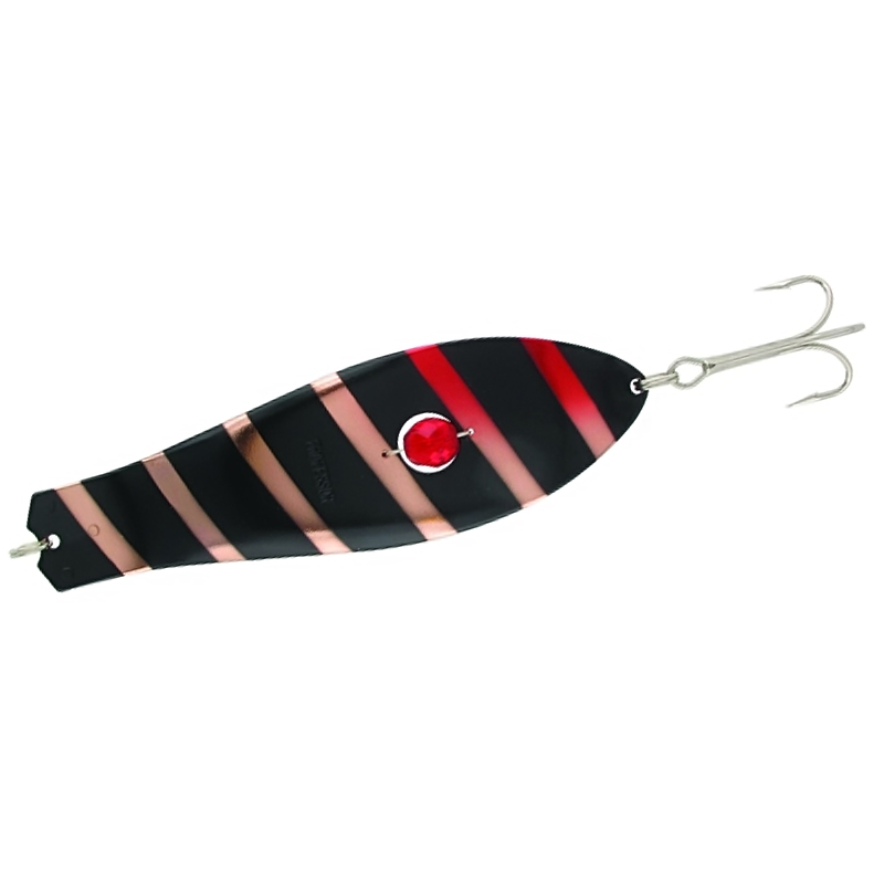 Блесна Kuusamo Professor 0 130mm 44g бусинка #BL/GR/FYe/FR-C UV фото 4