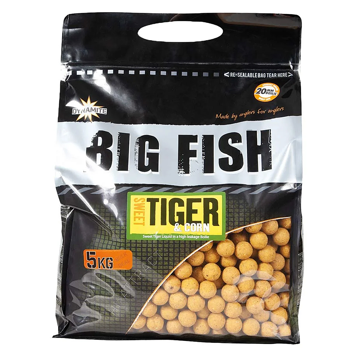 Бойлы Dynamite Baits Sweet Tiger & Corn 20mm 5kg