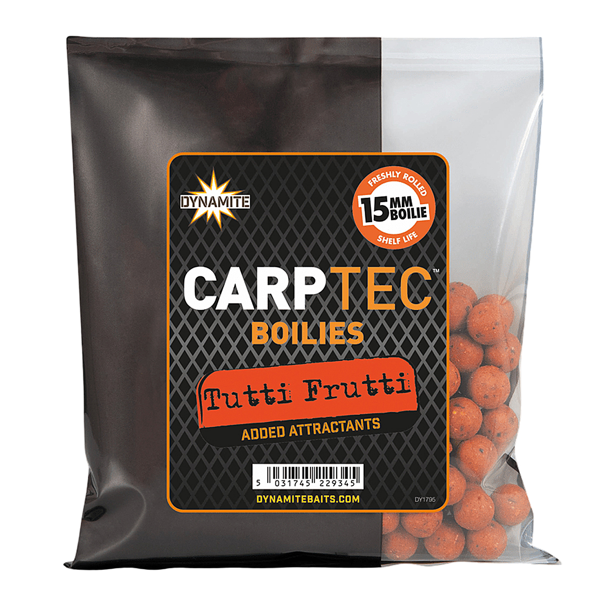 Бойлы Dynamite Baits Carptec Tutti Frutti Boilies 15mm 300g
