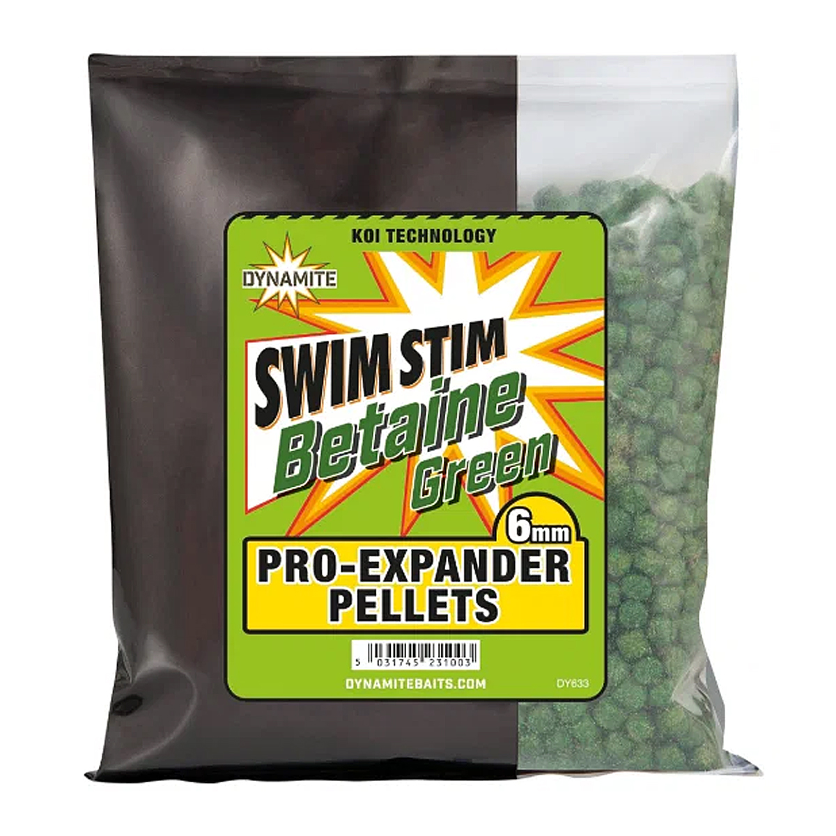 Пеллетс Dynamite Baits Swim Stim Pro-Expander Pellets Betaine Green 6mm 300g