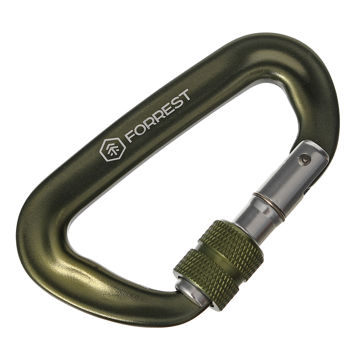 Карабин Forrest D-shape Lorck Climbing Carabiner 81x50mm Olive