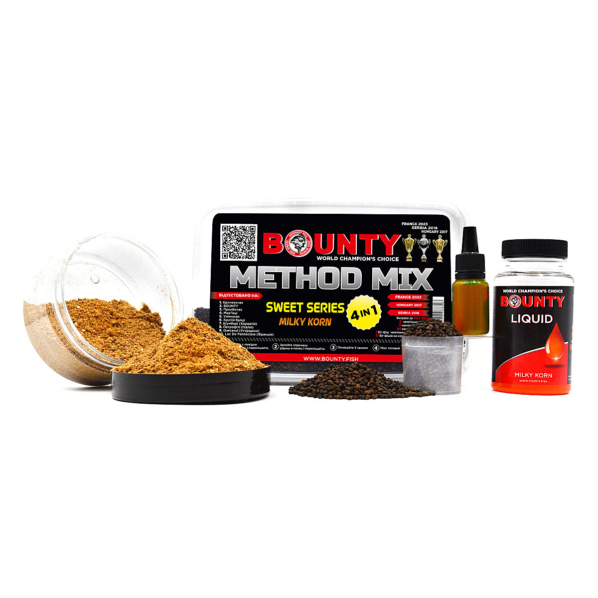 Прикормка Bounty Method Mix4in1 Milky Korn