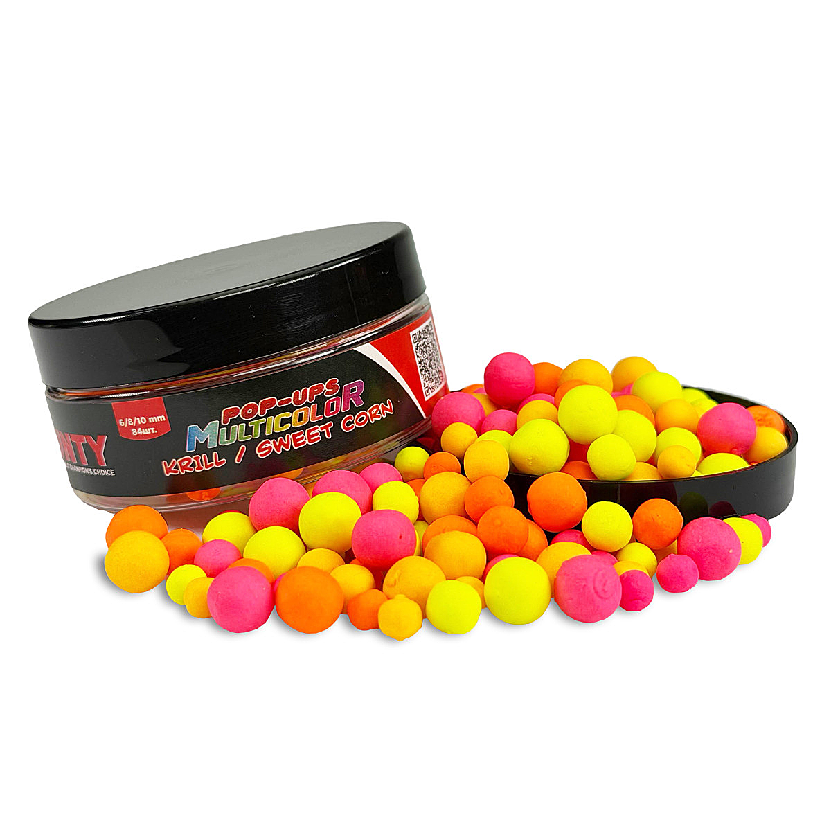 Бойлы Bounty Pop-Up Multicolor Multisize Krill/Sweet Corn 6/8/10mm
