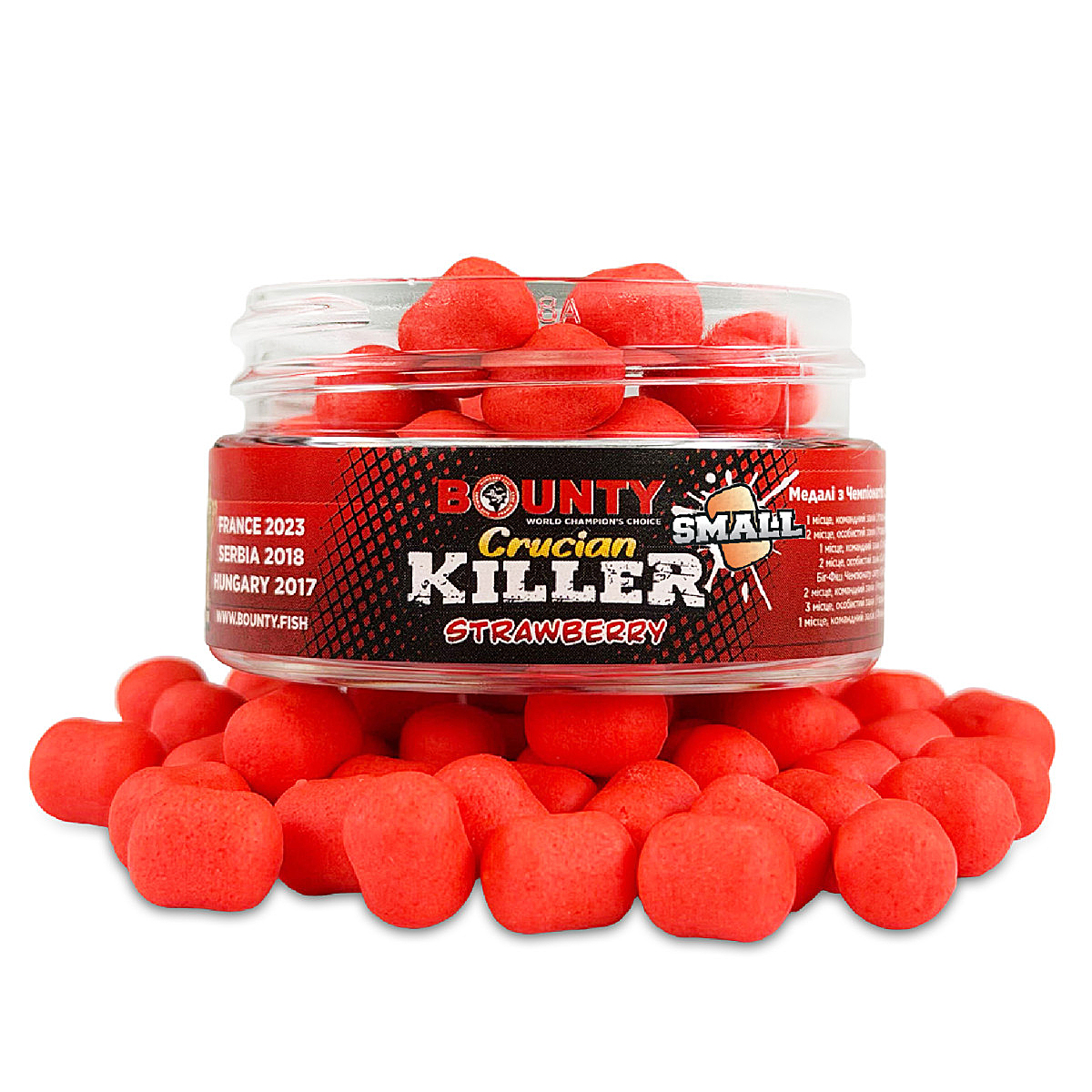 Бойли Bounty Small Wafters Crucian Killer Strawberry