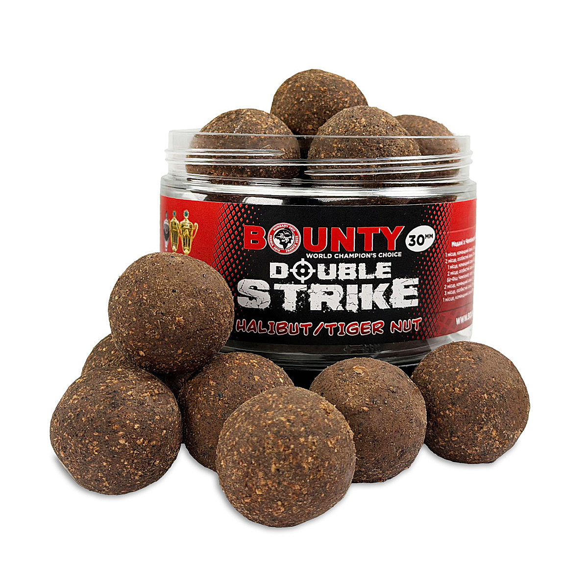 Преміум насадка Bounty Double Strike Halibut/Tiger Nut 30mm