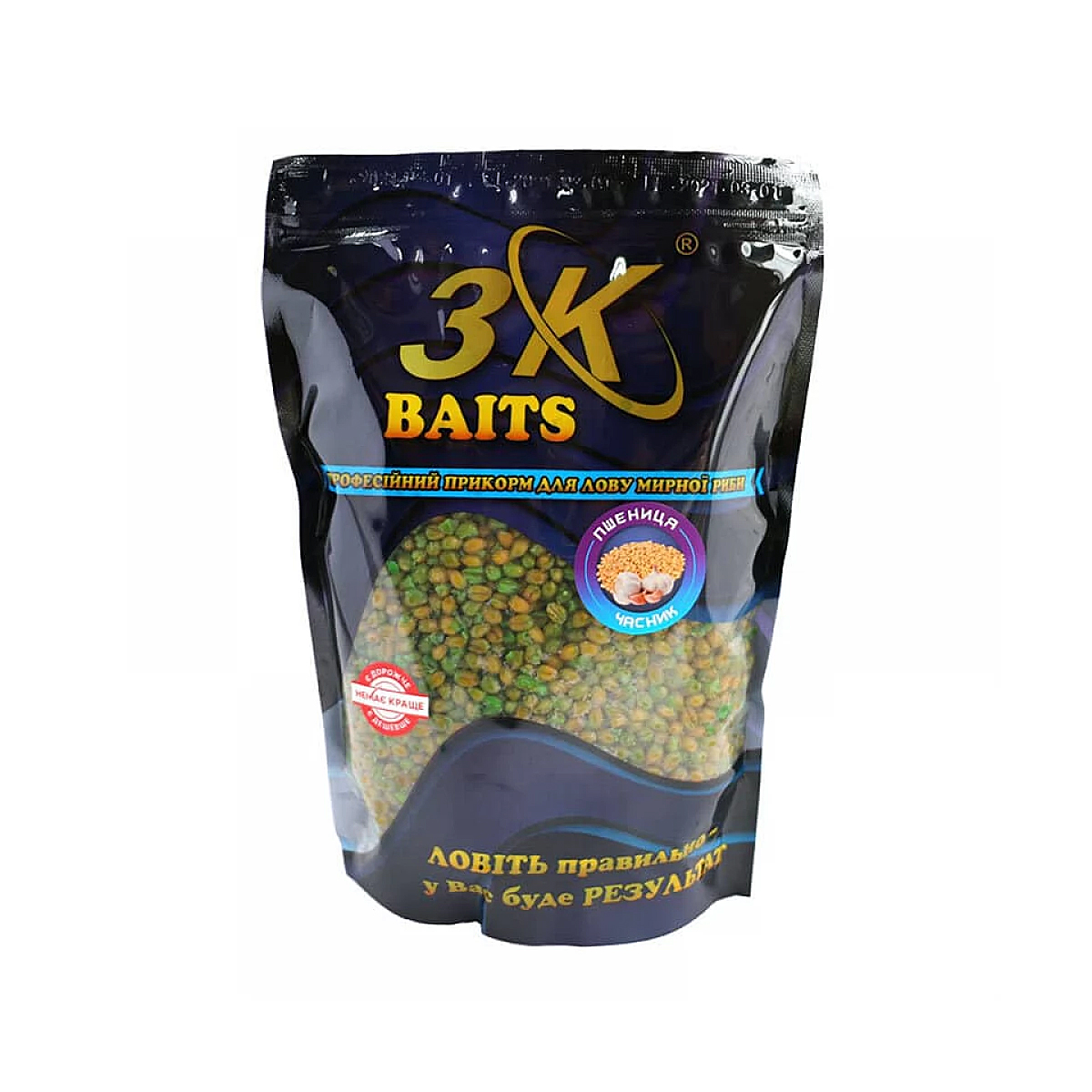 Прикормка 3KBaits Пшеница чеснок 0.8kg