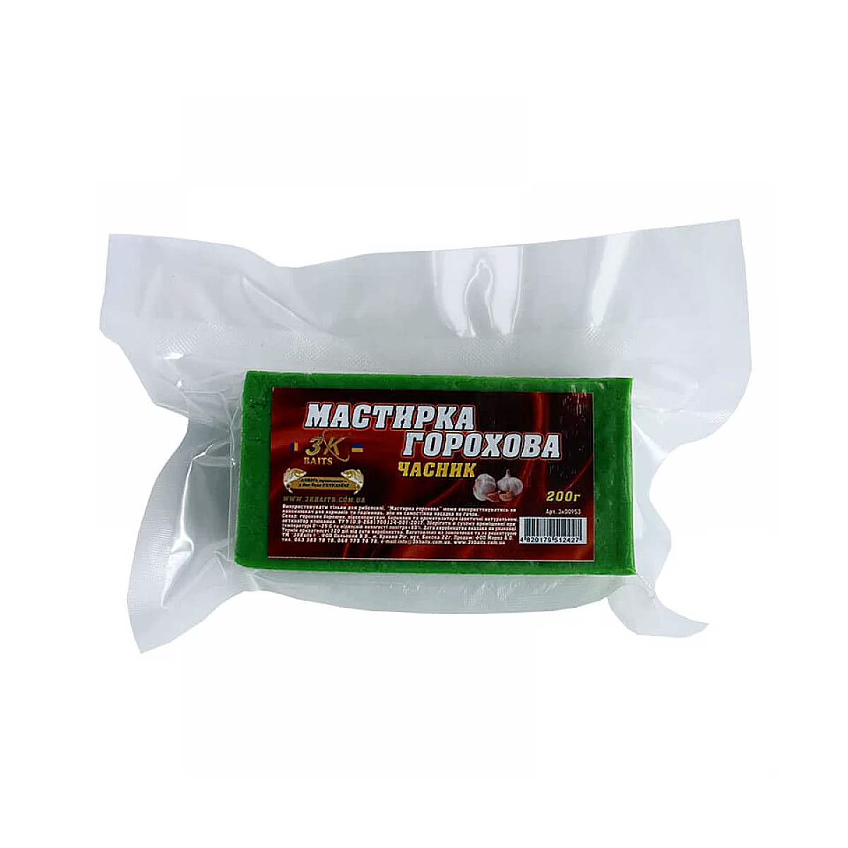 Мастирка 3KBaits Горох часник 0.2kg
