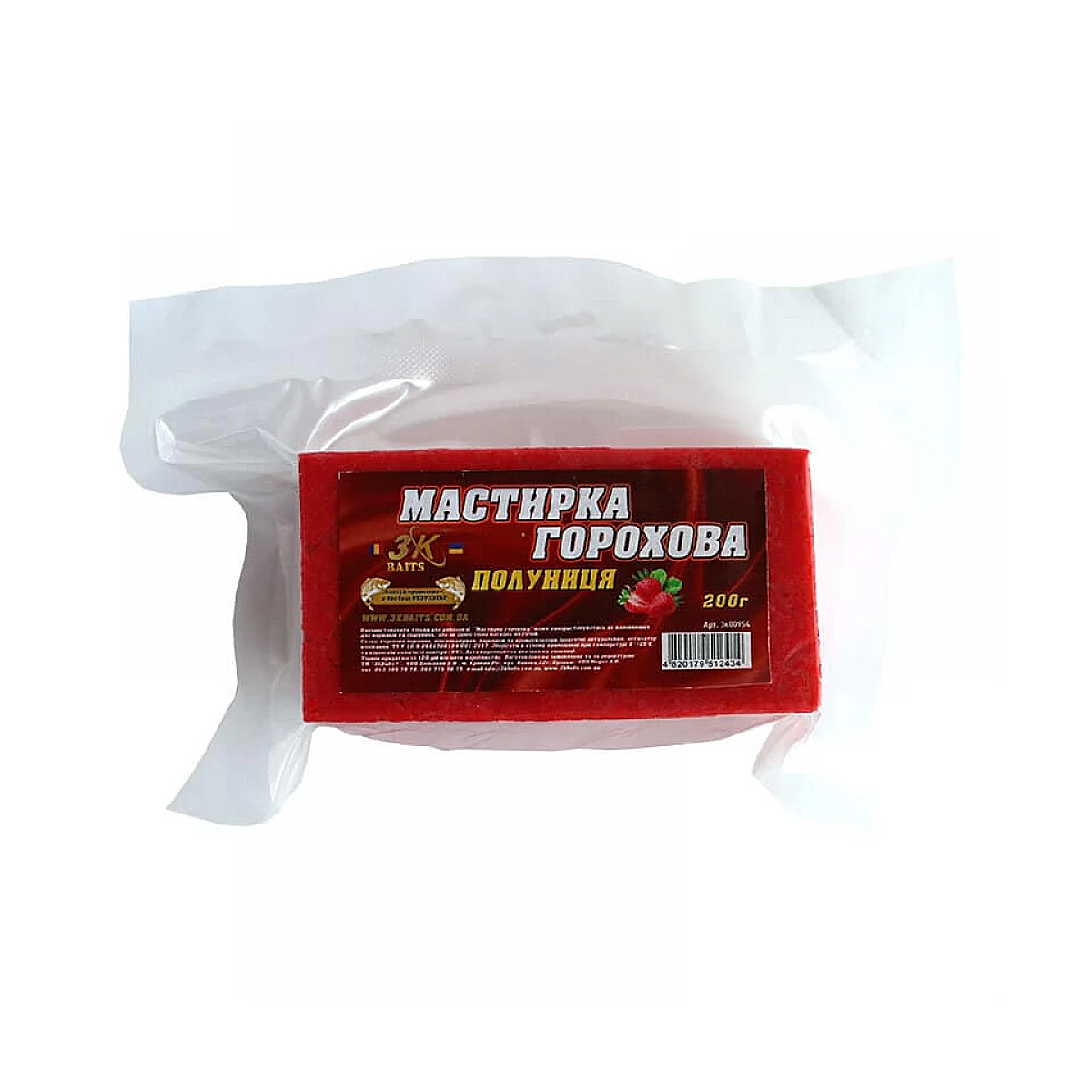 Мастирка 3KBaits Горох полуниця 0.2kg