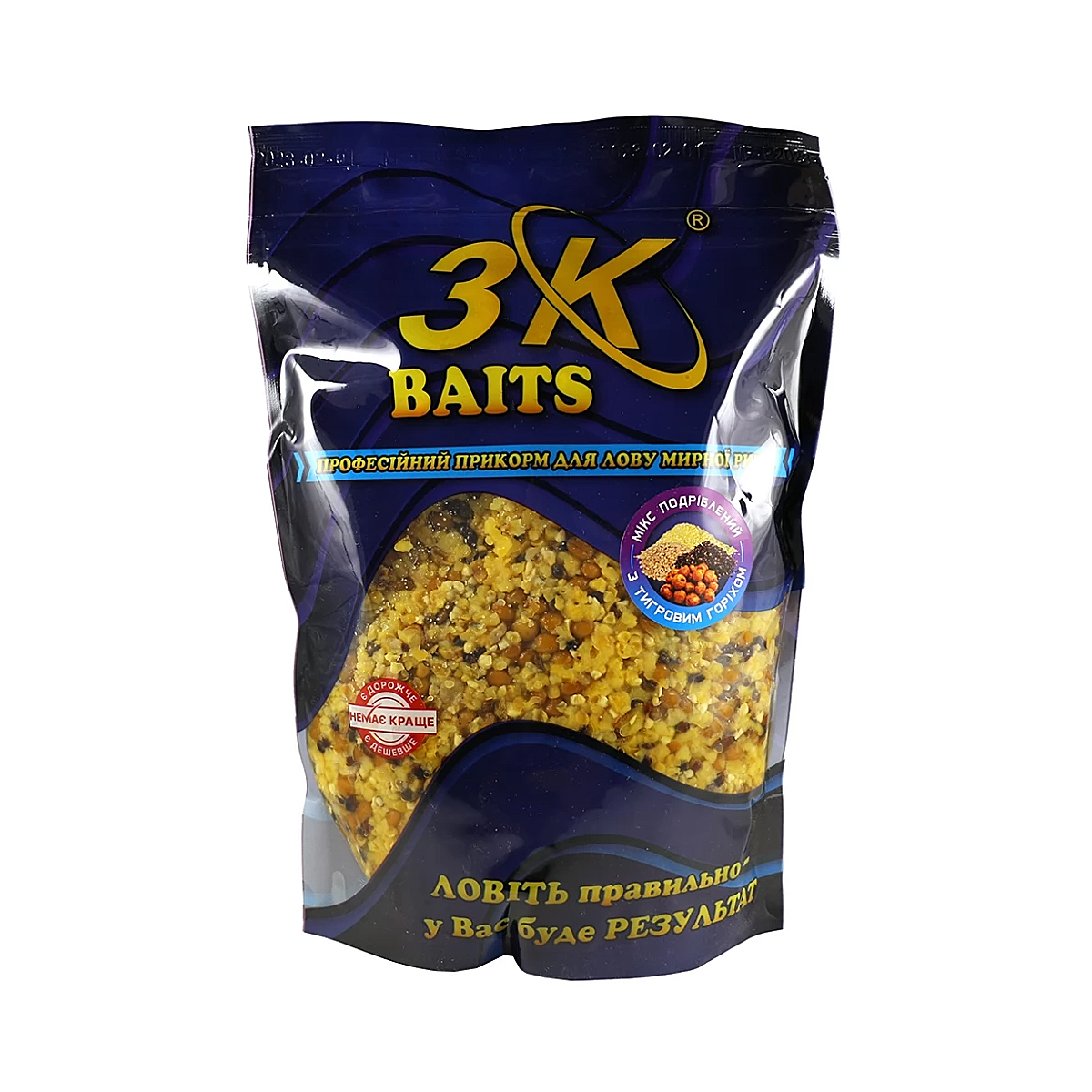 Прикормка 3KBaits Зерновой микс дробленый тигровый орех 1kg