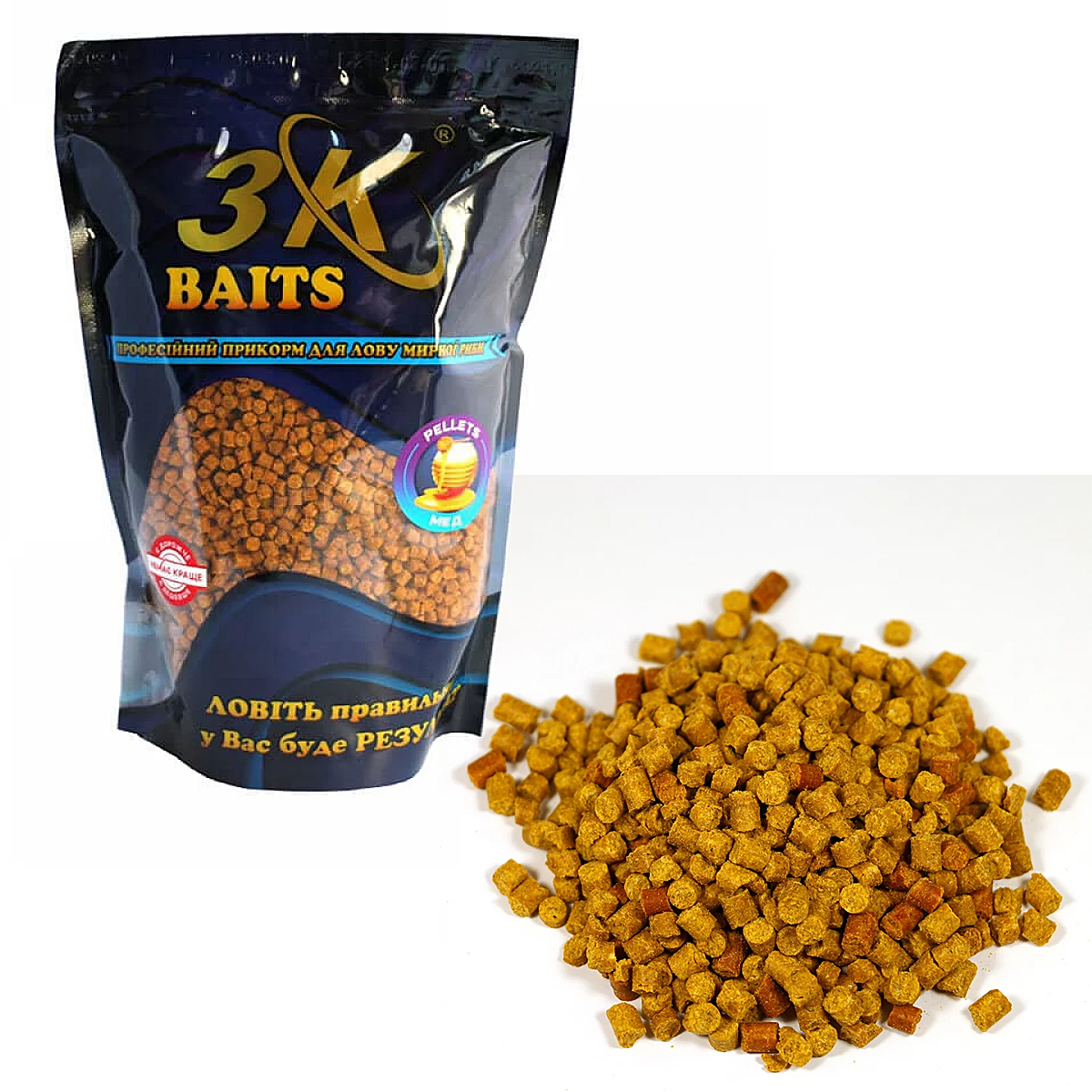Пелетс 3KBaits Краб 2mm 0.8kg фото 4