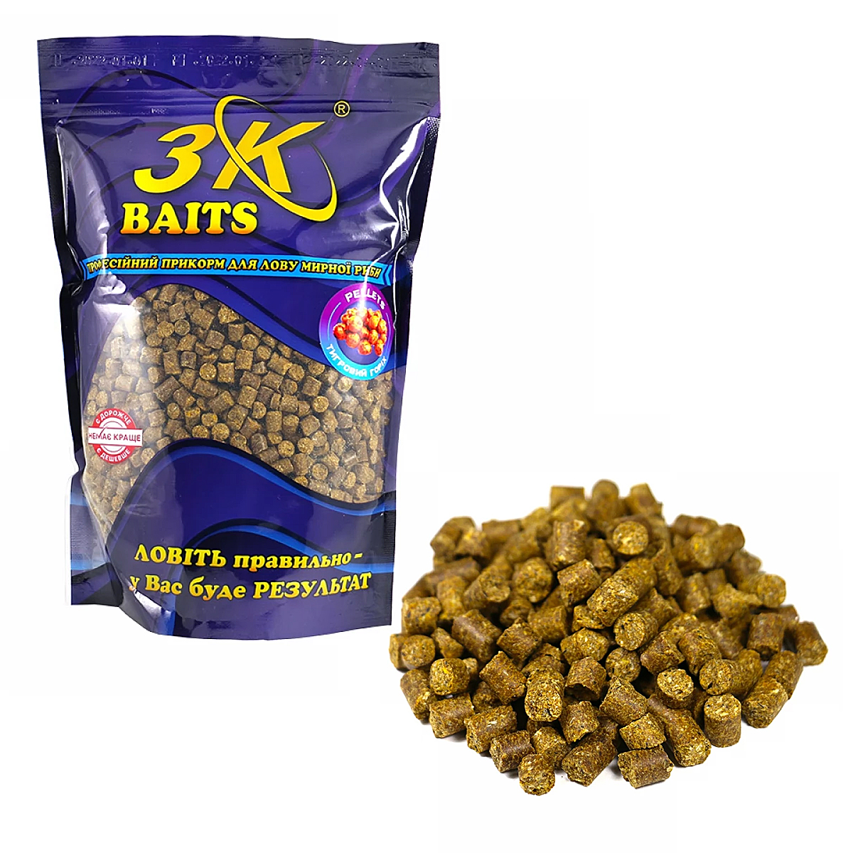 Пелетс 3KBaits Часник 4mm 0.8kg фото 17