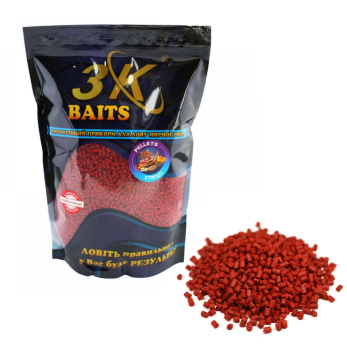 Пеллетс 3KBaits Тигровый орех 4mm 0.8kg фото 3