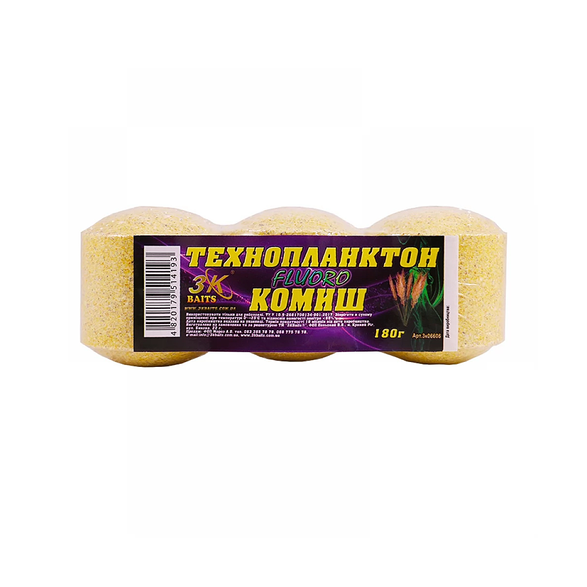 Технопланктон 3KBaits Fluoro камыш 180g