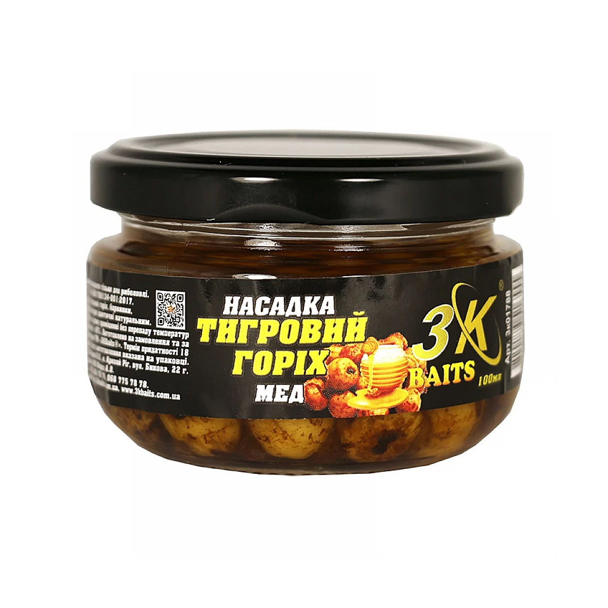 Насадка 3KBaits Тигровий горіх Premium мед 100ml