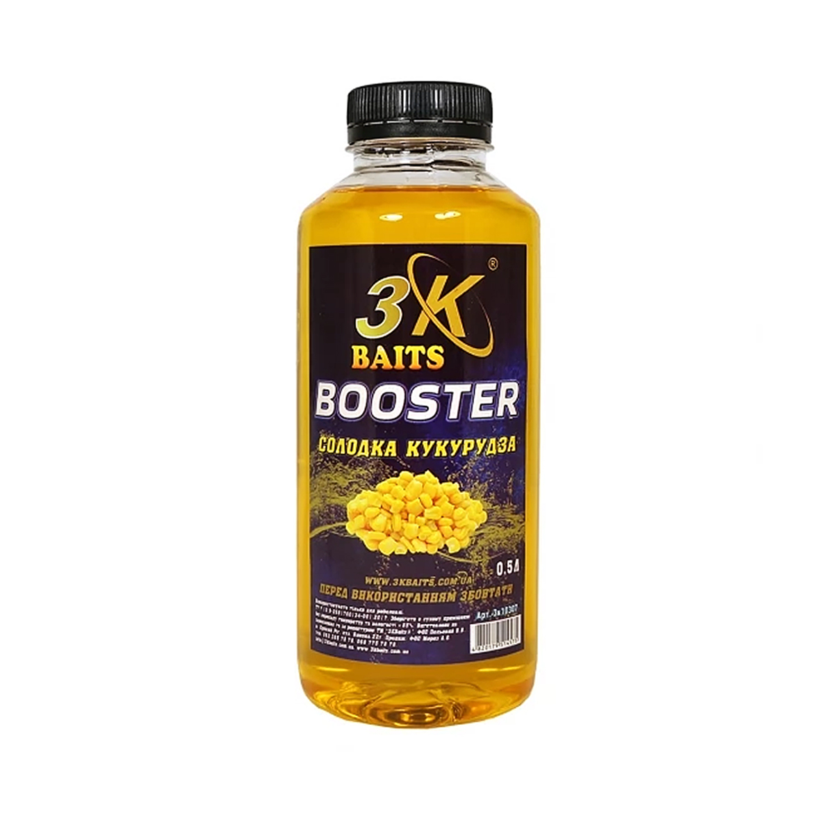 Бустер 3KBaits Сладкая кукуруза 500ml