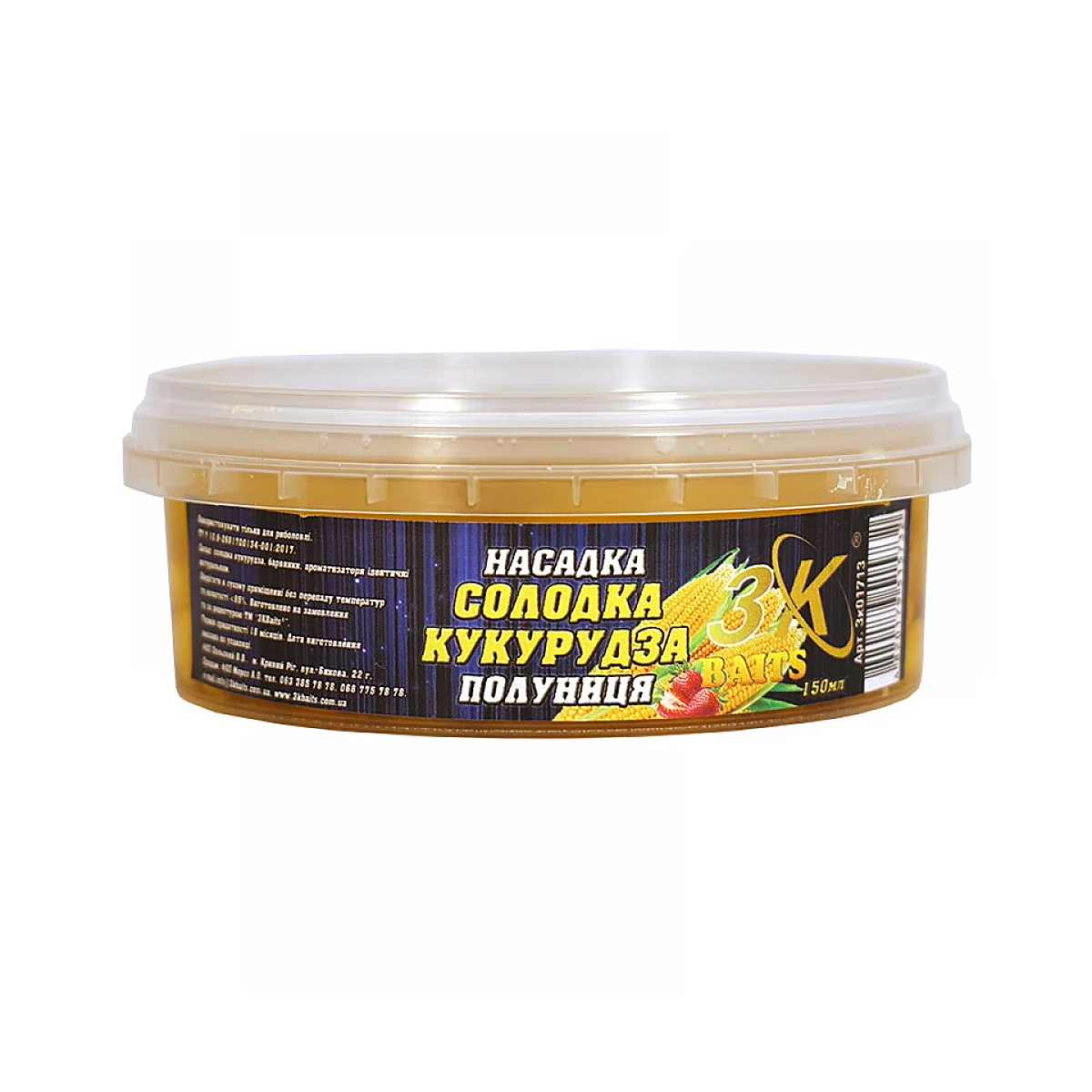 Насадка 3KBaits Солодка кукурудза полуниця 150ml