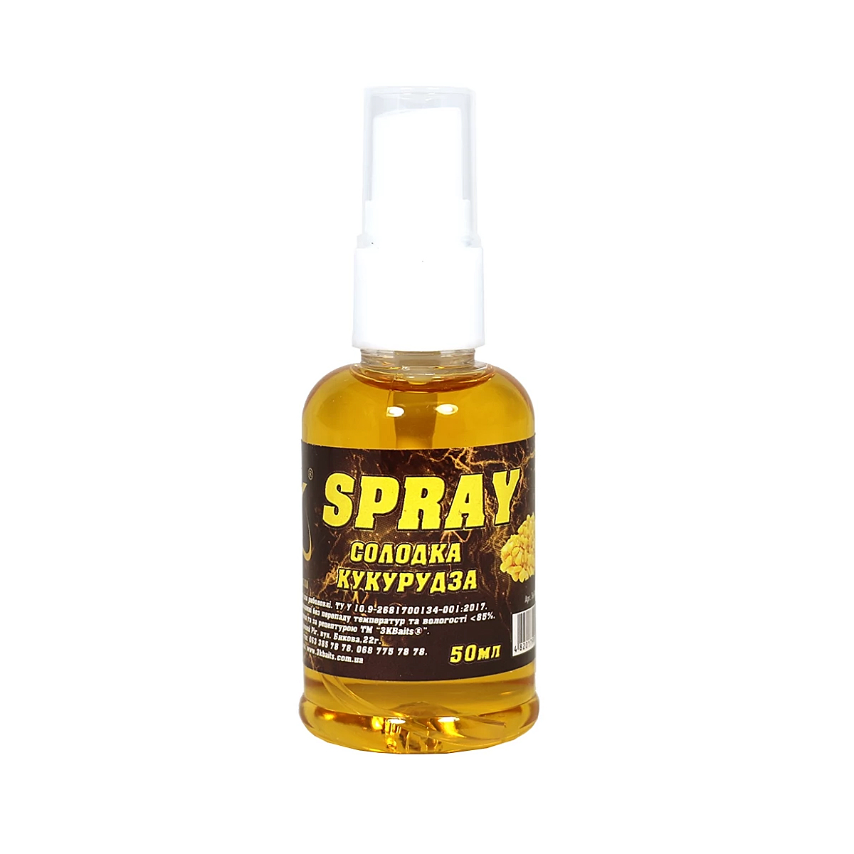 Спрей 3KBaits Сладкая кукуруза 50ml