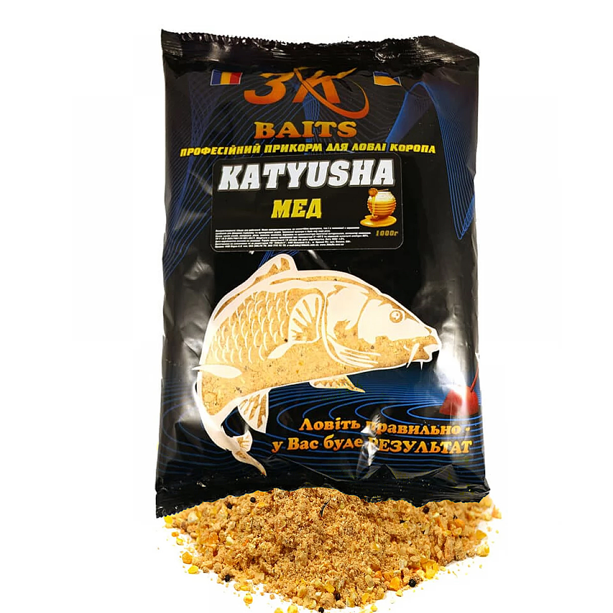 Прикормка 3KBaits Katyusha Клубника 1kg фото 10