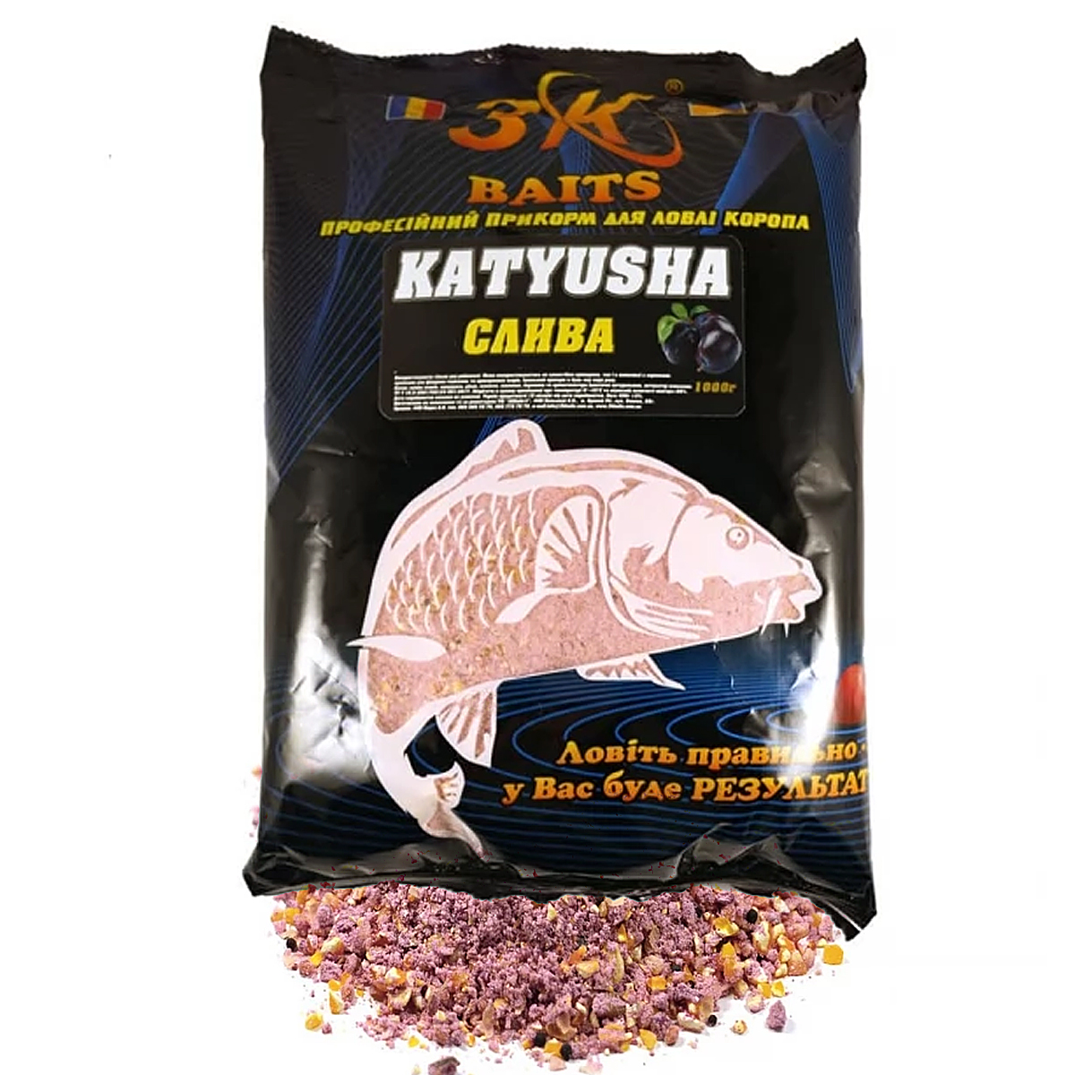 Прикормка 3KBaits Katyusha Кокос-ваниль 1kg фото 12