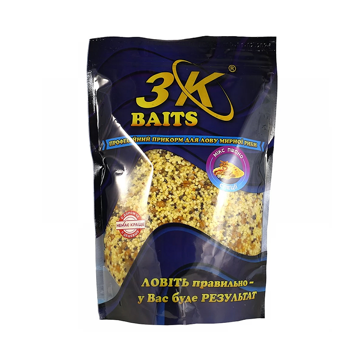 Прикормка 3KBaits Зерновой микс пшено специи 1kg