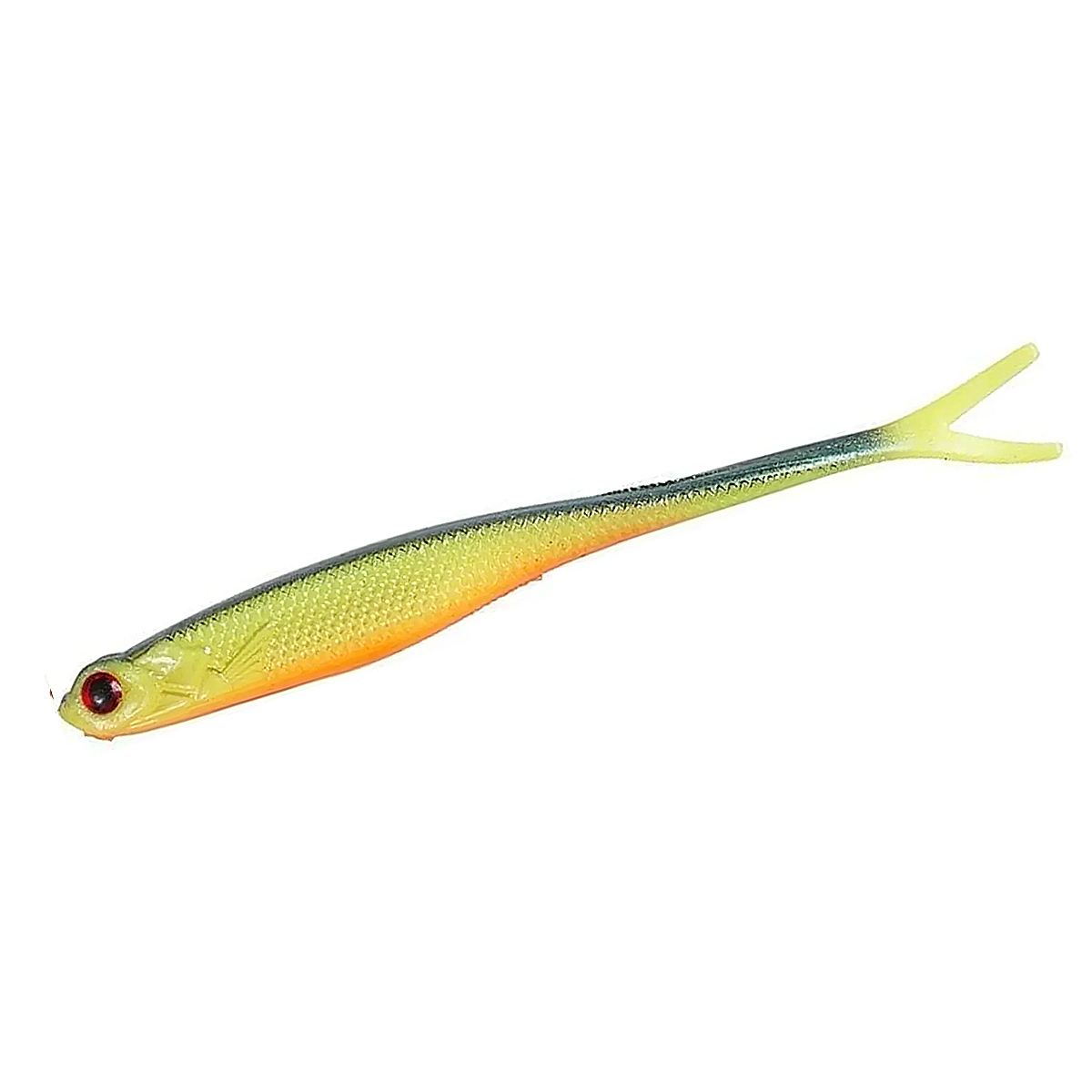 Силікон слаг Fladen Twin tail shad 12.5cm Yellow/Orange