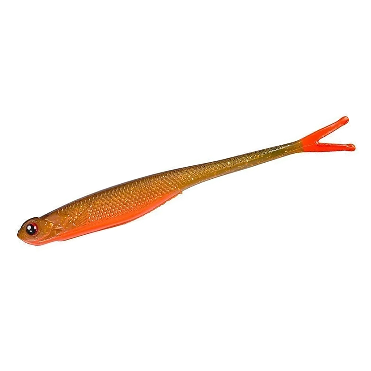 Силікон слаг Fladen Twin tail shad 12.5cm Black/Gold/Orange