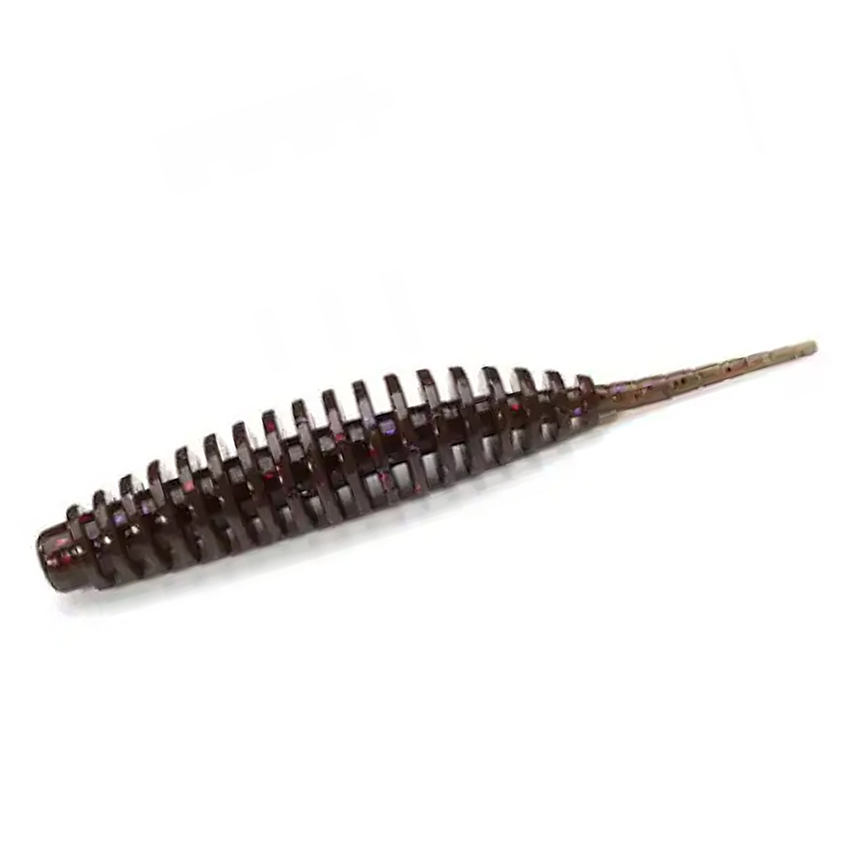 Силикон FishUp Tanta 1.3" 10pc #050 Green Pumpkin Brown/Red & Purple