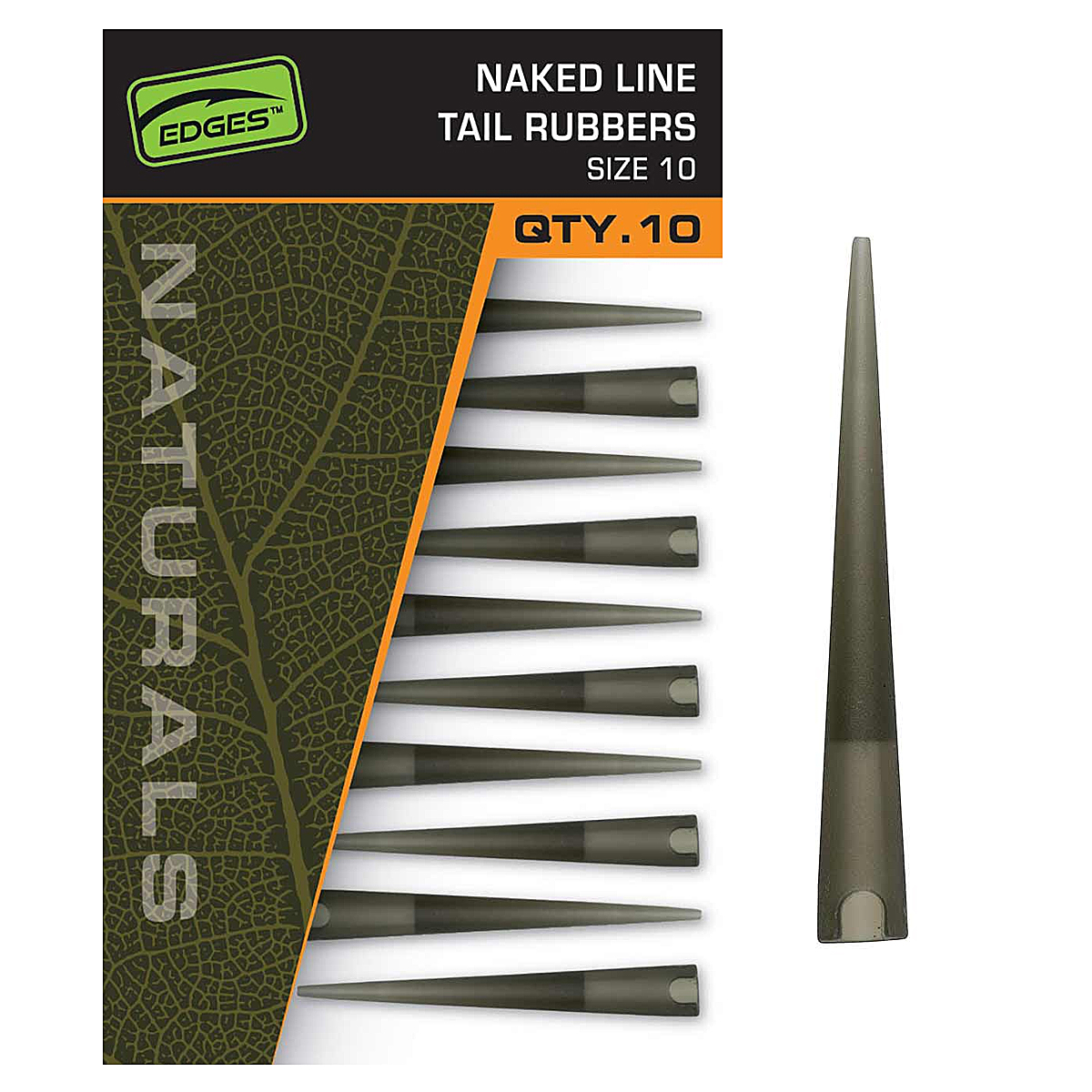 Конус для клипс Fox Egdes Naturals Naked Line Tail Rubbers Size 10 10pcs
