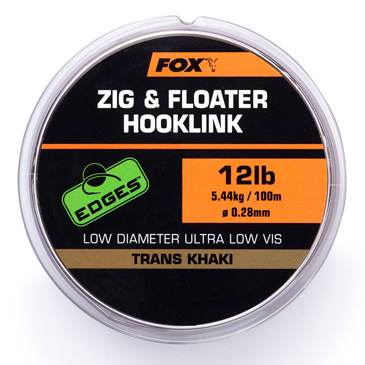 Повідцевий матеріал Fox Zig and Floater Hooklink Trans Khaki 12lb 0.28mm