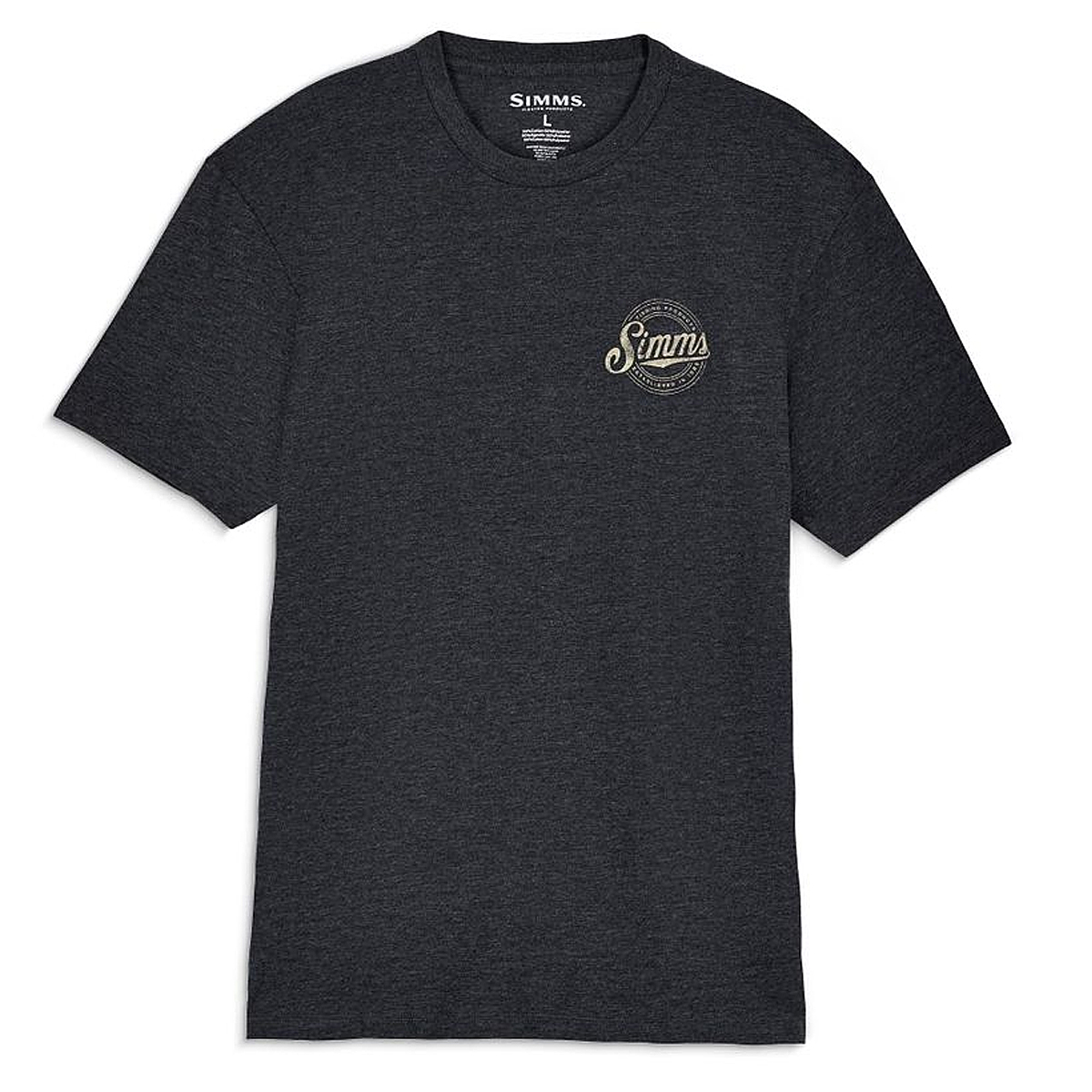 Футболка Simms Circle Lockup T-Shirt Charcoal Heather XL