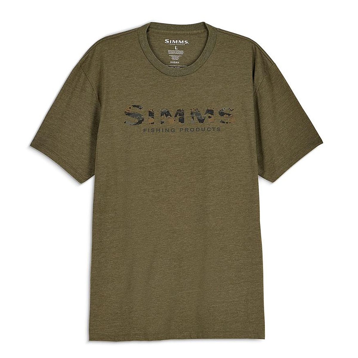 Футболка Simms Shroud Fill Logo T-Shirt Military Heather M фото 2
