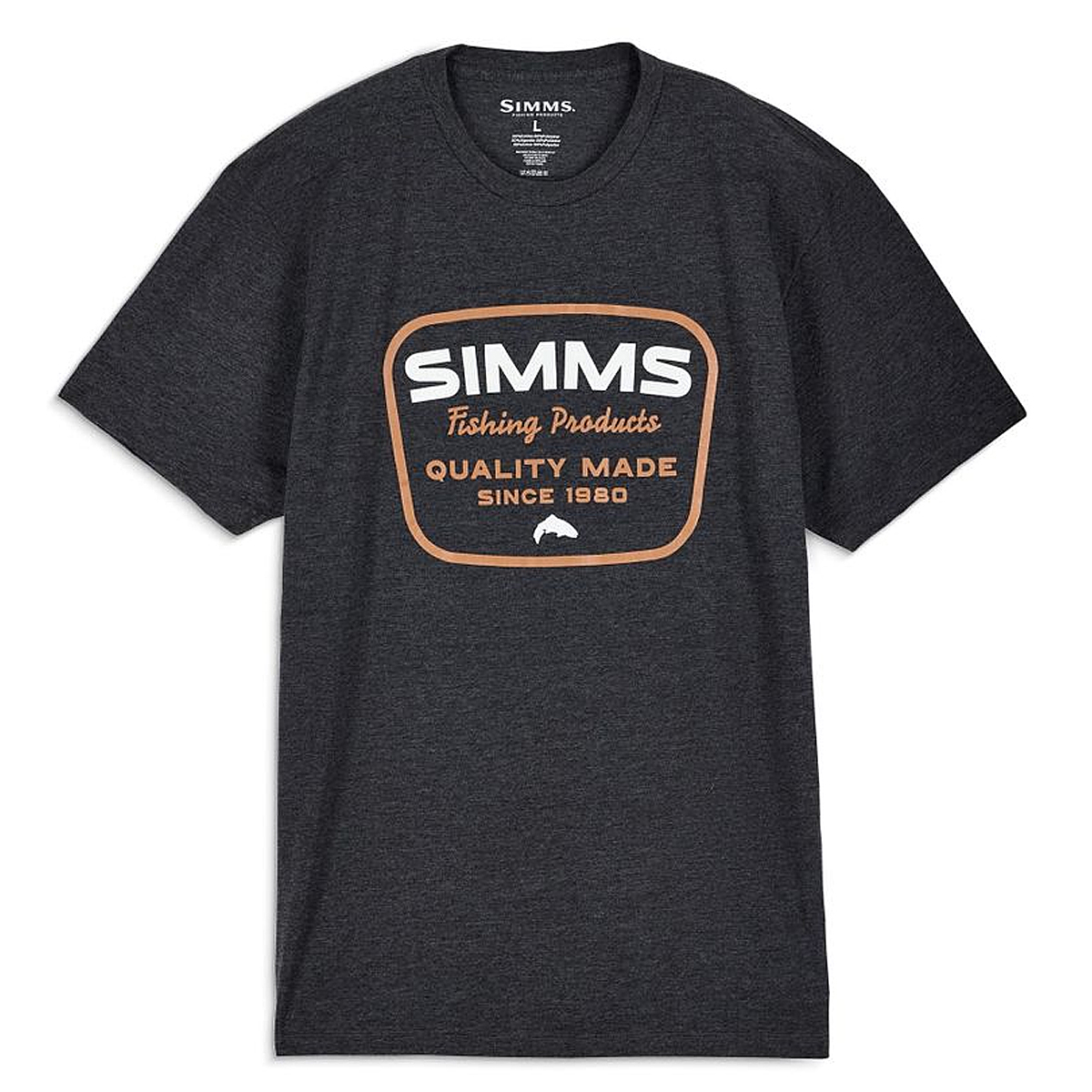 Футболка Simms Stamp Lock T-shirt Charcoal Heather L