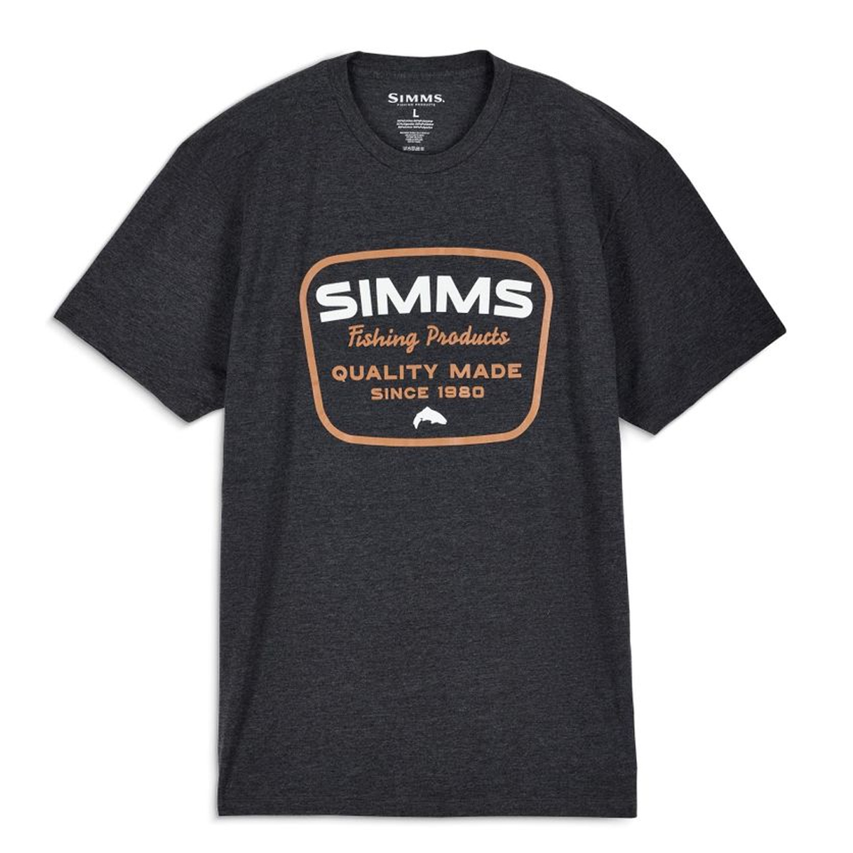 Футболка Simms Stamp Lock T-shirt Charcoal Heather L фото 2