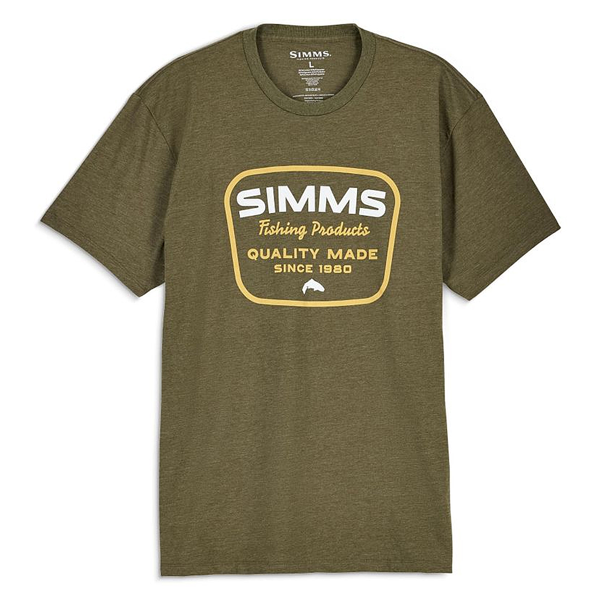 Футболка Simms Stamp Lock T-shirt Military Heather S
